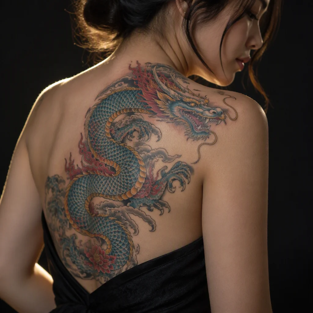 hình xăm rồng: gợi ý số 30