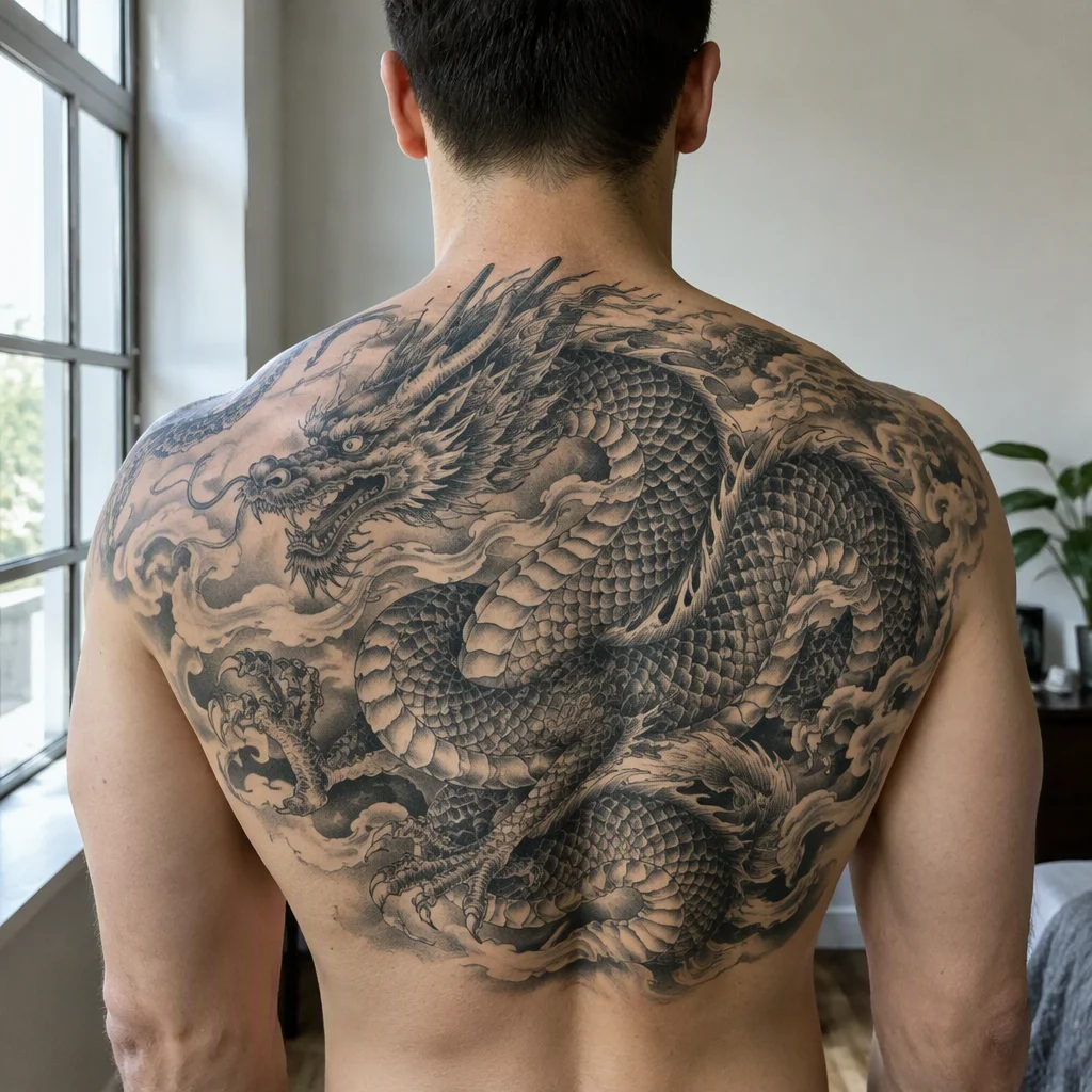Ảnh 2 minh hoạ hình xăm rồng