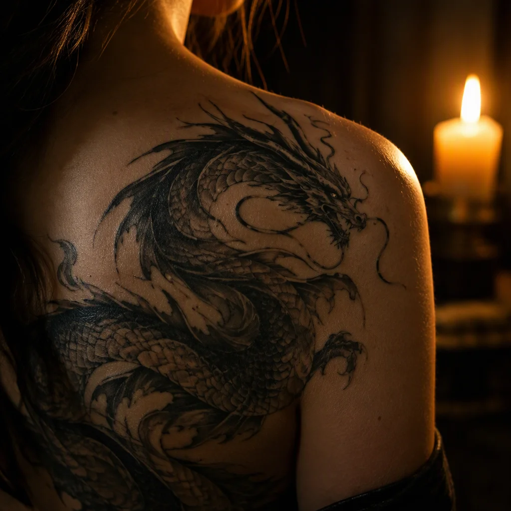 Mẫu hình xăm rồng thứ 7