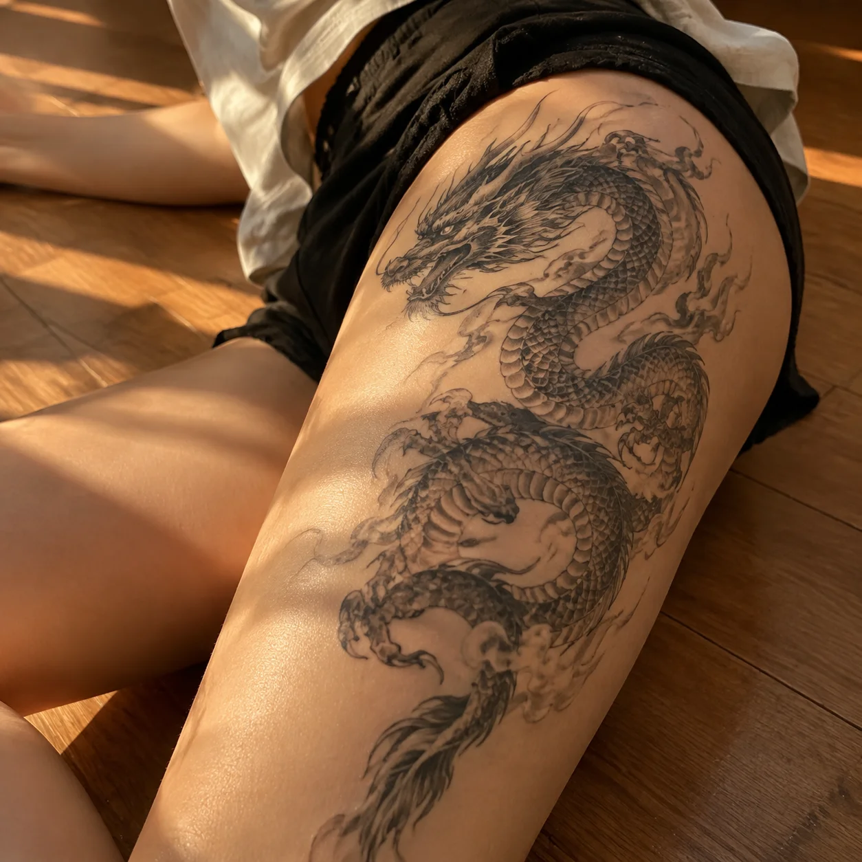 Hình 4 trong bộ sưu tập hình xăm rồng