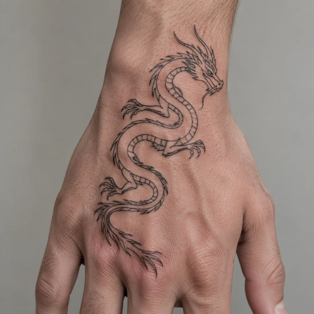 Bộ ảnh hình xăm rồng, tấm 8