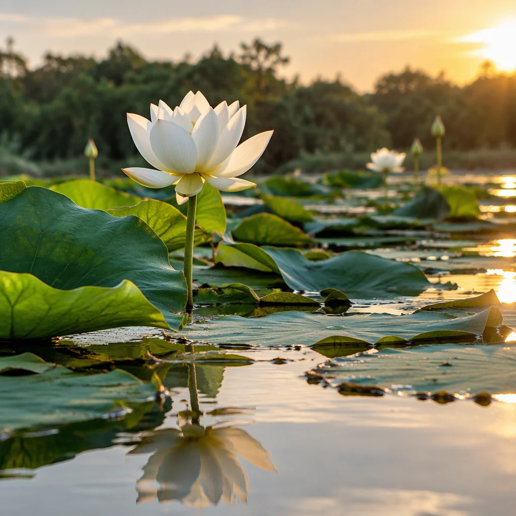 Tuyển chọn hình hoa sen trắng — hình 5
