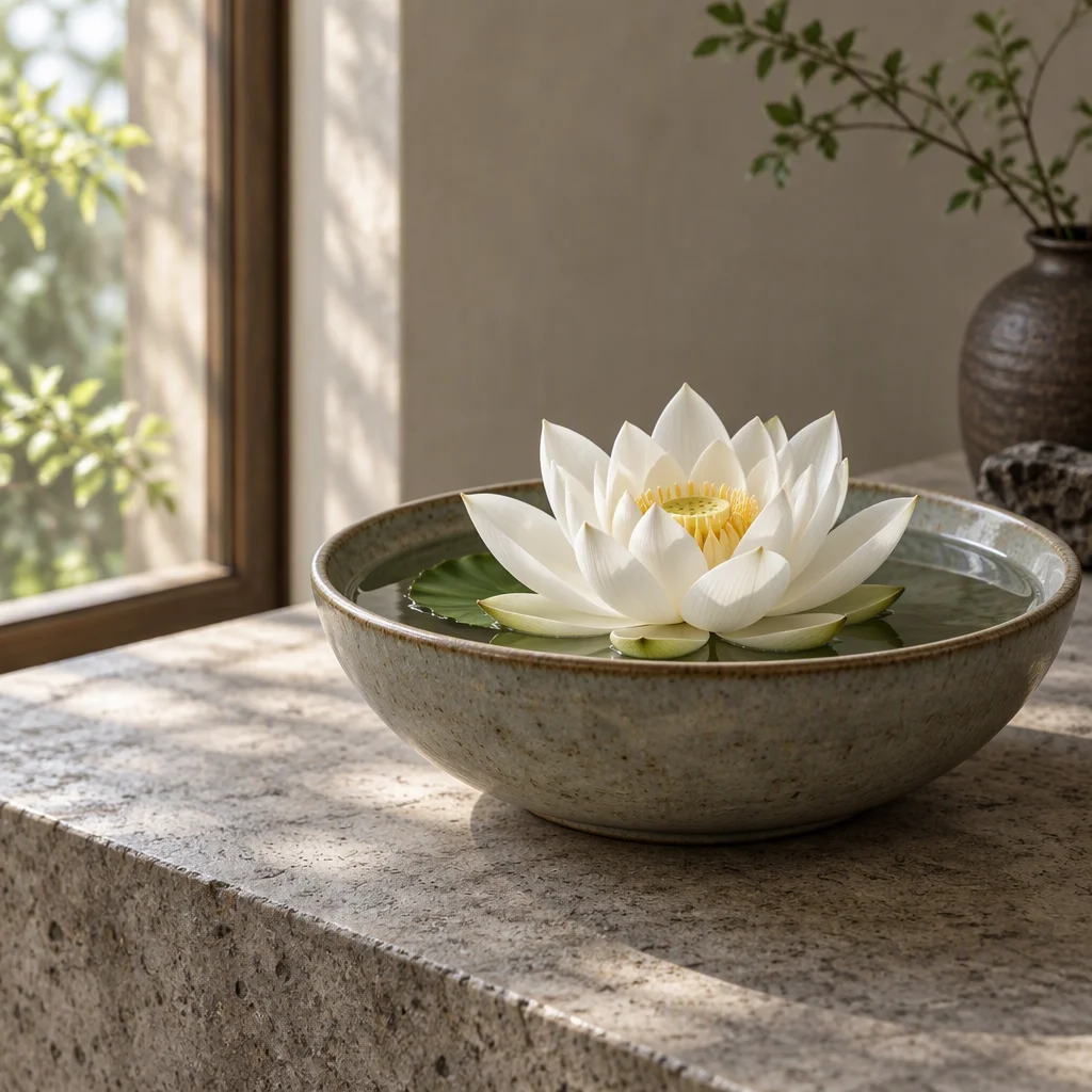 hình hoa sen trắng: gợi ý số 6