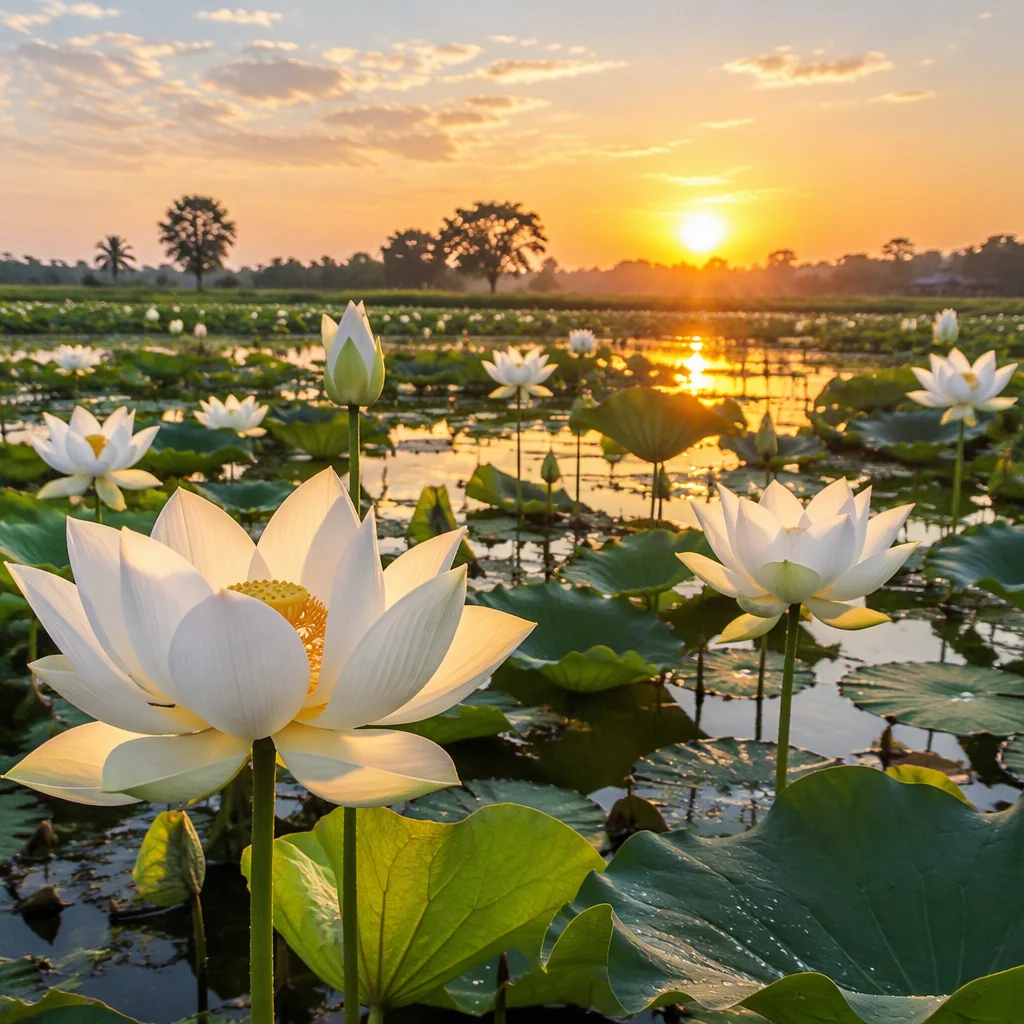 Ảnh 2 minh hoạ hình hoa sen trắng
