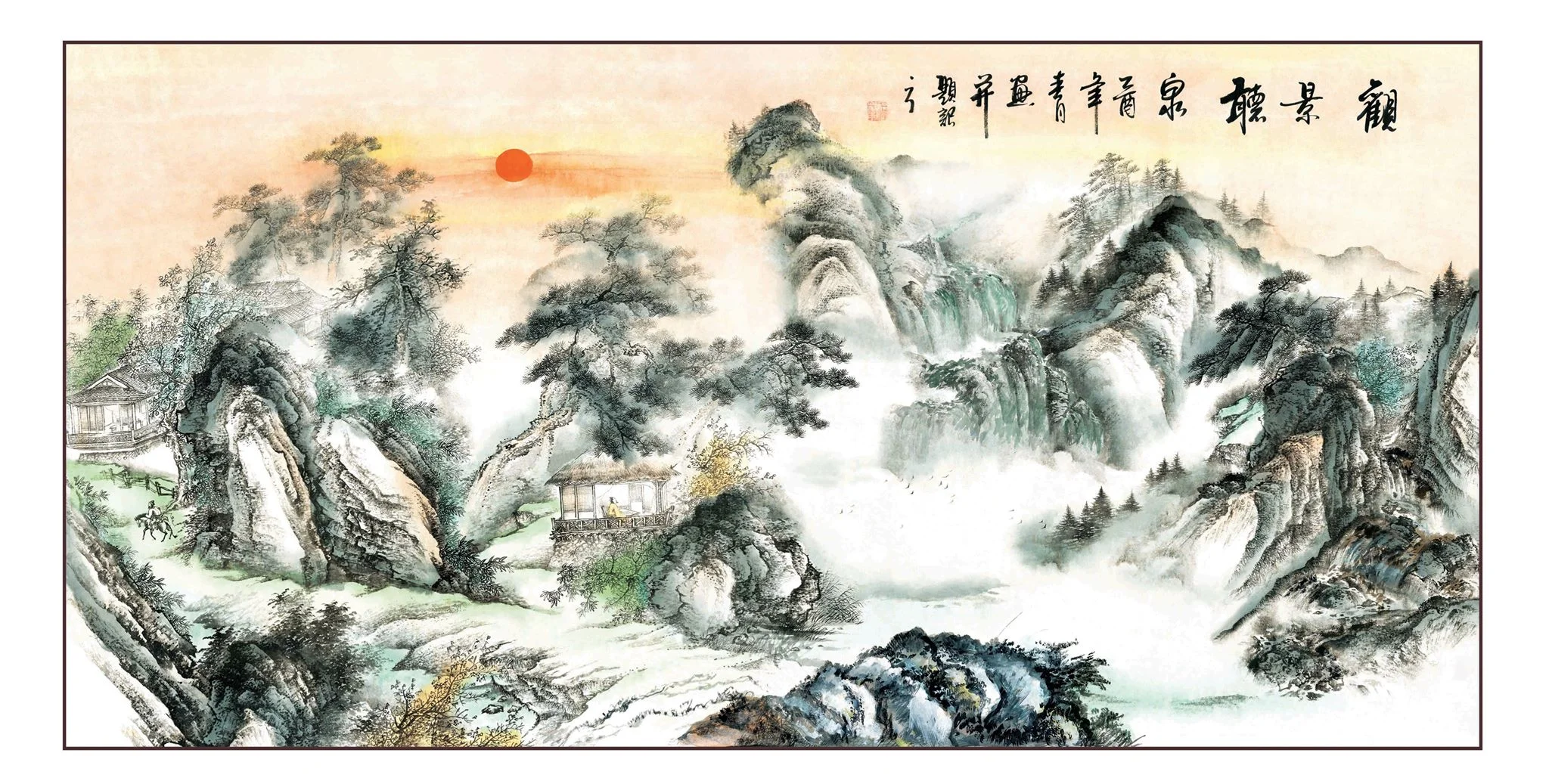 Tranh núi phong thuỷ chuẩn & cách sử dụng đúng | Địa Lý Lạc Việt