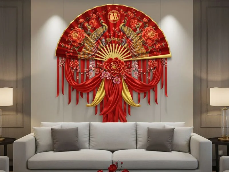 14+ Cách decor phòng khách tết 2026 đẹp, đón tài lộc