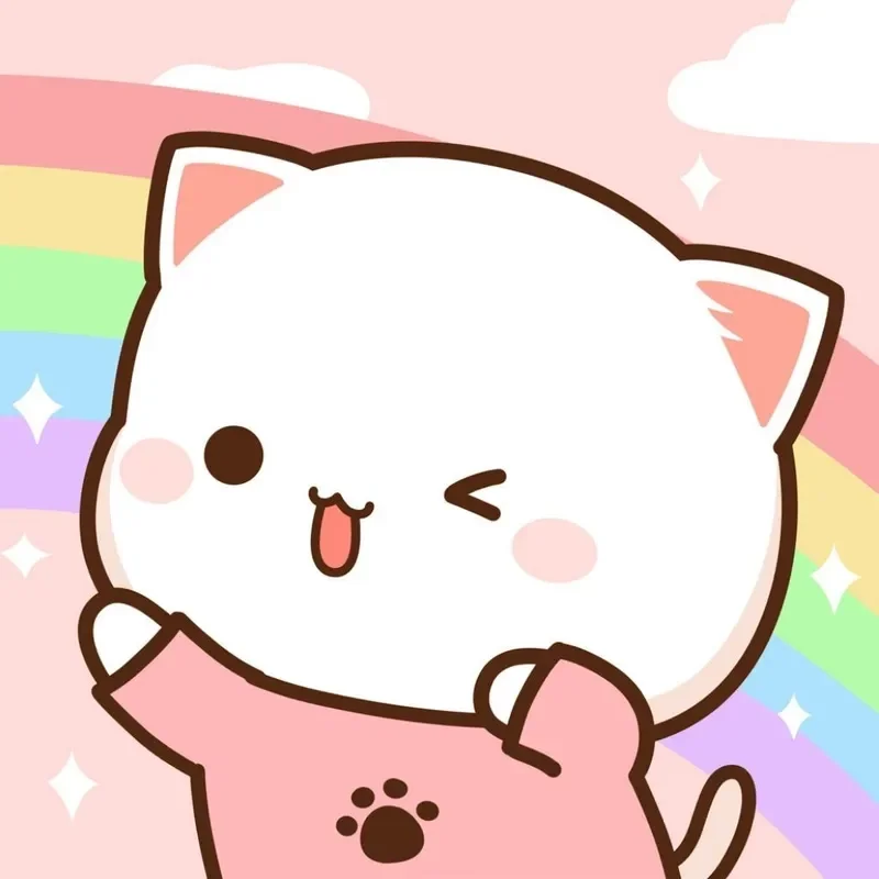 Đắm chìm trong thế giới ảnh mèo cute chibi đẹp như tranh vẽ