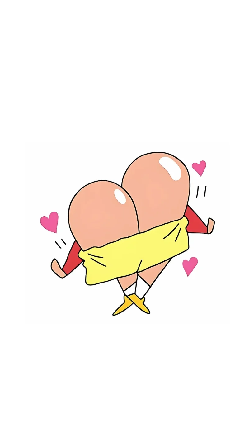 Hình nền điện thoại cu Shin cute khoe mông