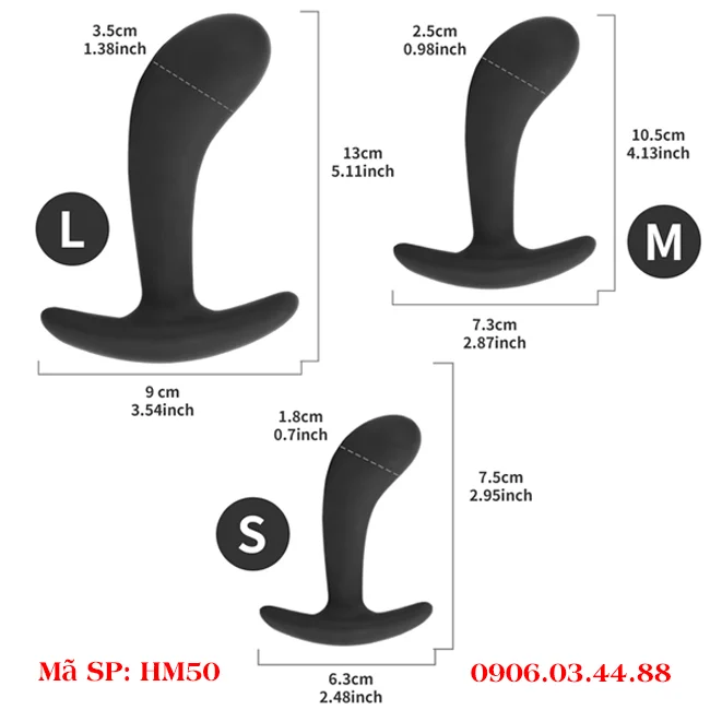 Bộ đào tạo 3 phích cắm hậu môn bằng silicon - Ảnh 4