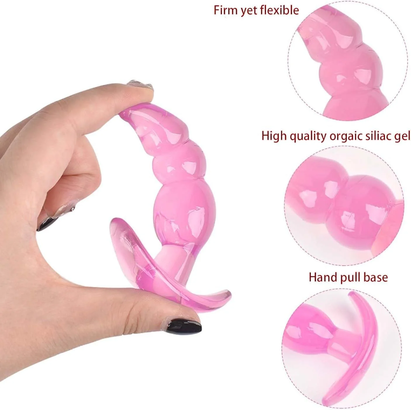 Set 6 món Anal Plug silicon – Đồ chơi hậu môn cao cấp – Giao nhanh kín đáo