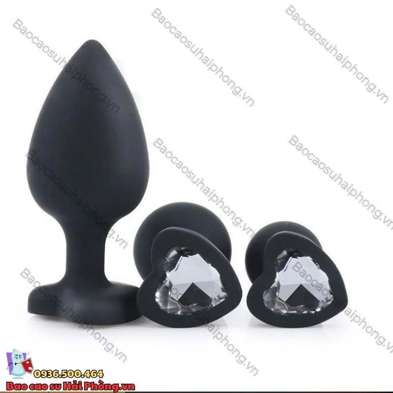 Phích Cắm Hậu Môn Silicon - Combo 3 Butt Plugs Giá Rẻ
