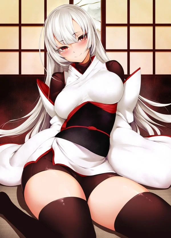 Hình nền : hình minh họa, tóc trắng, Anime, Tai động vật, đuôi, Mông, hoạt hình, tóc đen, Đùi cao, Quỳ xuống, Sự phân chia, Miệng, Quần lót, Truyện tranh, Cổ
