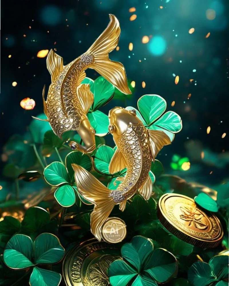 Hình nền điện thoại cá chép may mắn