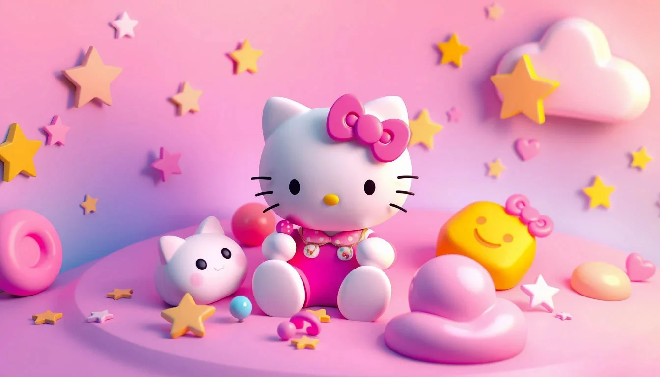 Hình nền Hello Kitty ngọt ngào cho các bạn nữ (5)