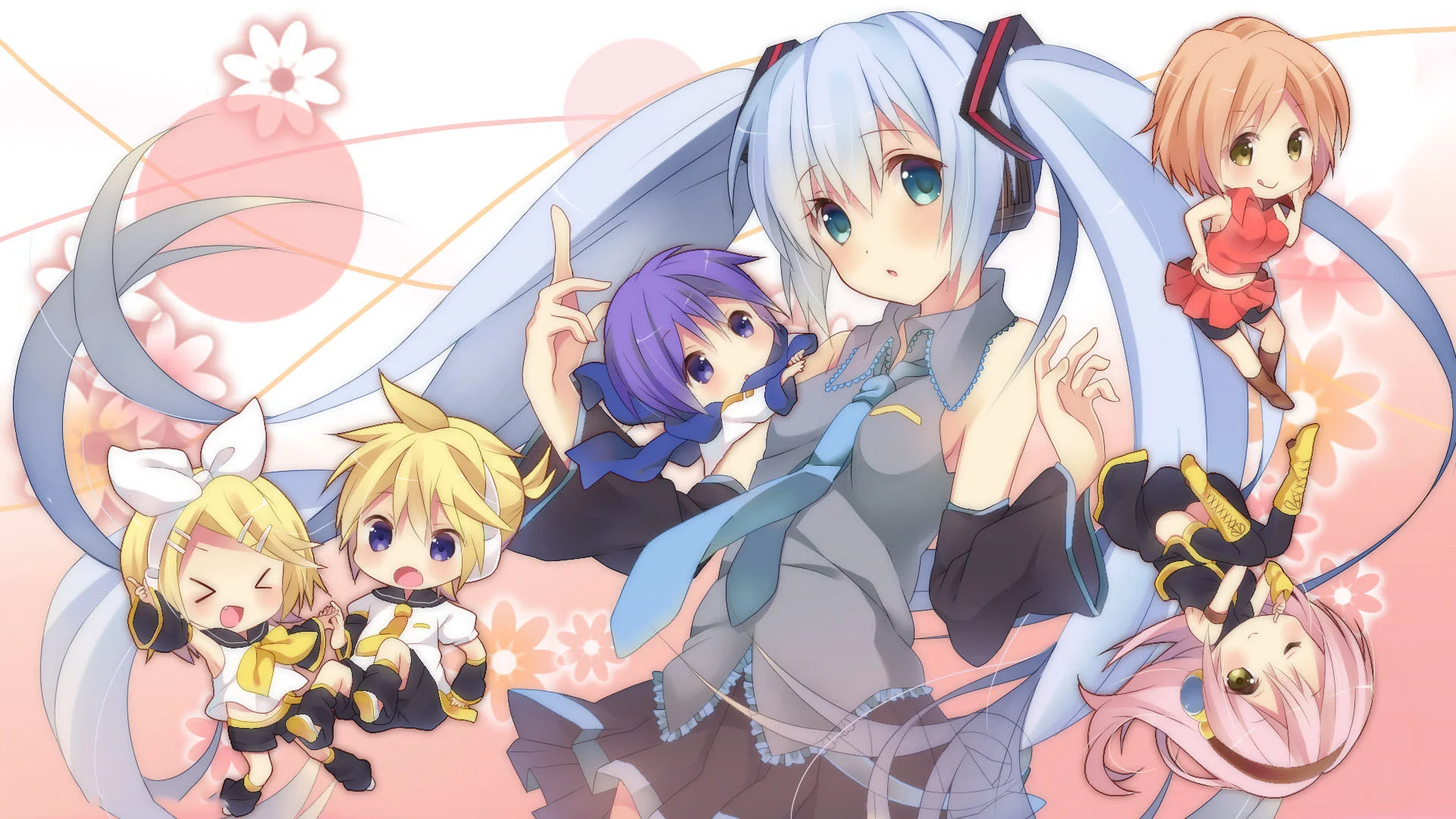 Hình nền máy tính chibi cute