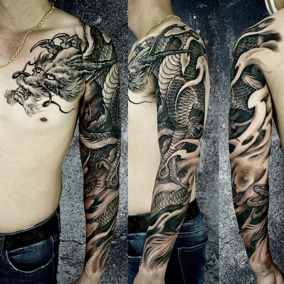 xem hình xăm rồng