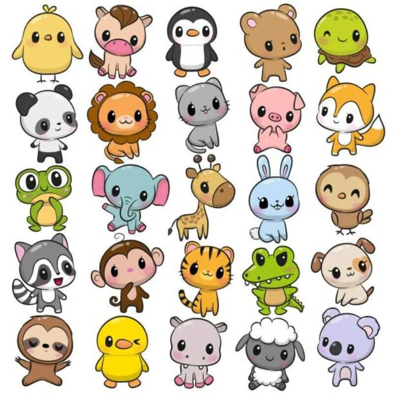 Hình ảnh chibi động vật cute