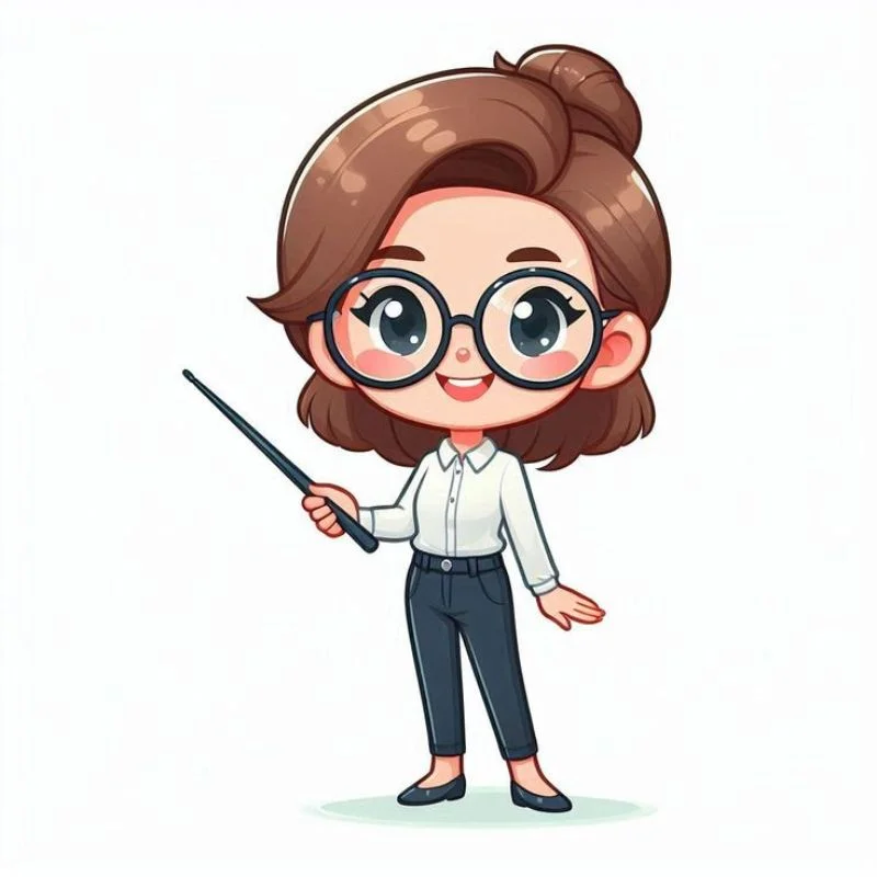 Hình ảnh cô giáo chibi cute